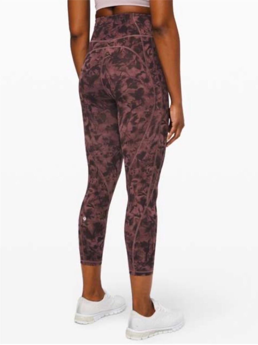 lululemon athletica Women's High-Rise Printed Leggings in Deep Mauve/Burgundy